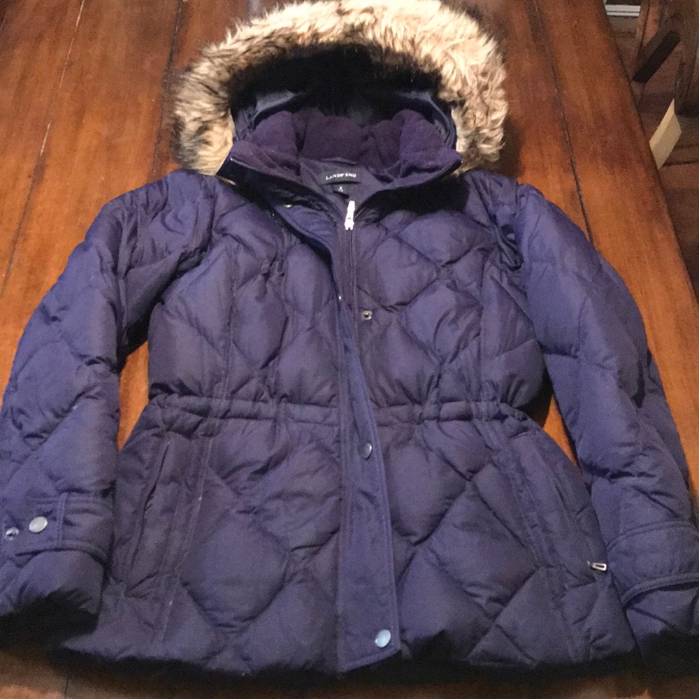 Lands End Down Feather Jacket